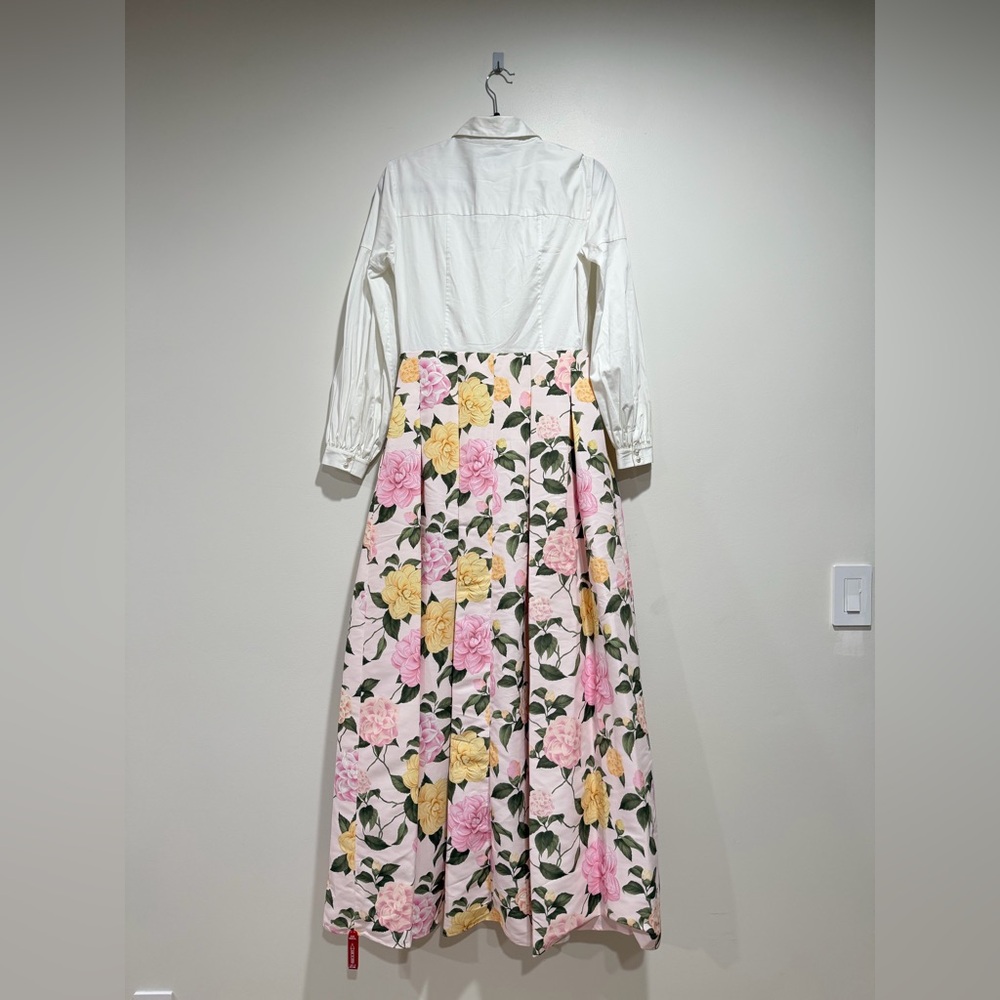 NEW Sachin & Babi Florence Gown - White/Pink Lemonade Bouquet Floral Maxi, sz 2 - Picture 11 of 17